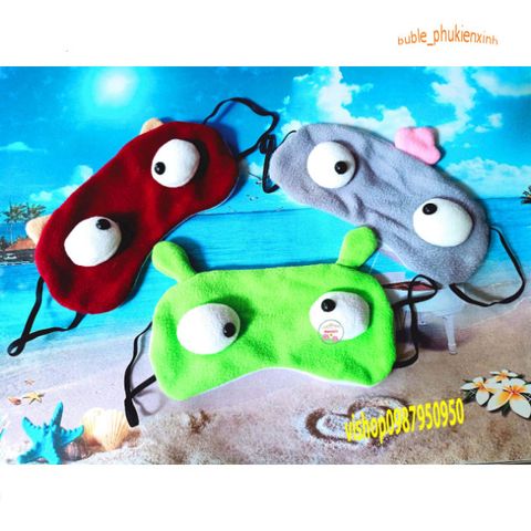 Bịt Mắt Ngủ Siêu Cute 2023 - Với 2 Con Mắt Trố Lồi Dễ Thương, Tiện Dụng Cho Giấc Ngủ Yên Tĩnh và Thoải Mái