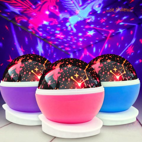 Đèn Ngủ Chiếu Sao Xoay 360 Độ - Tạo Bầu Trời Đầy Sao Trong Phòng Ngủ, Đèn Họa Tiết Lãng Mạn Cho Trẻ Em và Người Lớn
