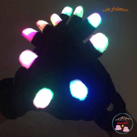 Găng tay LED 7 Chế Độ - Phụ Kiện Thời Trang Phát Sáng cho Tiệc Tùng và Sự Kiện - Giao Lưu Sôi Động Trong Bóng Tối