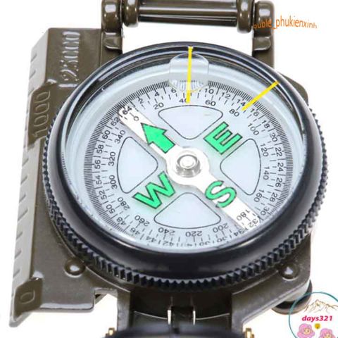 La Bàn Quân Sự DC45 - Công Cụ Phong Thủy Đa Năng Cho Dã Ngoại, Phượt Và Khám Phá Rừng, Chính Xác Và Dễ Mang Theo