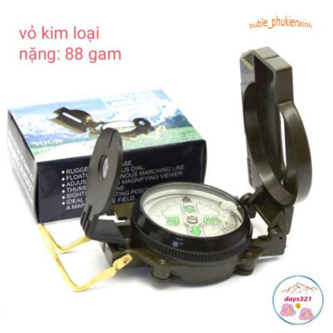 La Bàn Quân Sự DC45 - Công Cụ Phong Thủy Đa Năng Cho Dã Ngoại, Phượt Và Khám Phá Rừng, Chính Xác Và Dễ Mang Theo