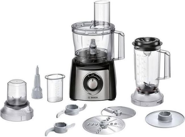 Máy Xay Sinh Tố Đa Năng Bosch MCM3501M - Công Suất 800W, Hơn 50 Chức Năng, Dao Thép Không Gỉ, Lý Tưởng Cho Món Ăn Tươi Ngon