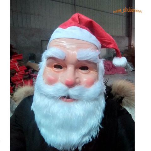 Mặt Nạ Ông Già Noel Cao Su - Đồ Trang Trí Giáng Sinh Thú Vị Cho Tiệc Lễ Hội, Halloween, Cosplay