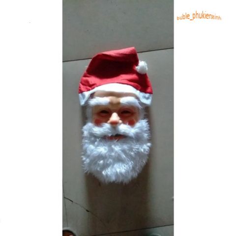 Mặt Nạ Ông Già Noel Cao Su - Đồ Trang Trí Giáng Sinh Thú Vị Cho Tiệc Lễ Hội, Halloween, Cosplay