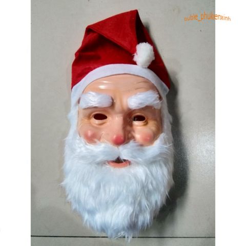 Mặt Nạ Ông Già Noel Cao Su - Đồ Trang Trí Giáng Sinh Thú Vị Cho Tiệc Lễ Hội, Halloween, Cosplay