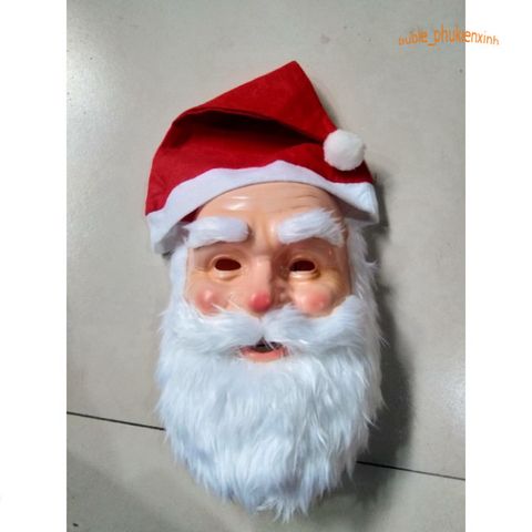 Mặt Nạ Ông Già Noel Cao Su - Đồ Trang Trí Giáng Sinh Thú Vị Cho Tiệc Lễ Hội, Halloween, Cosplay