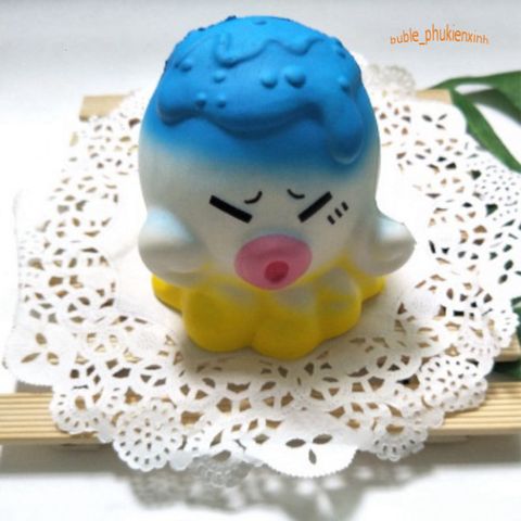 Đồ Chơi Squishy Lớn JUMBO Hình Bạch Tuộc Xốp Phối Màu - Đồ Chơi Giảm Stress Dễ Thương Cho Bé Từ 5 Tuổi