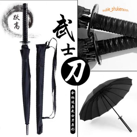 Ô Dù Che Mưa Katana Phong Cách Kiếm Nhật - Thiết Kế Độc Đáo, 16 Nan & 24 Nan, Chất Liệu Cao Cấp, Phụ Kiện Thời Trang