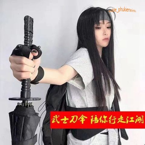 Ô Dù Che Mưa Katana Phong Cách Kiếm Nhật - Thiết Kế Độc Đáo, 16 Nan & 24 Nan, Chất Liệu Cao Cấp, Phụ Kiện Thời Trang