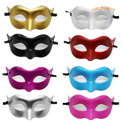 Mặt Nạ Hóa Trang Ren Che Mắt Mèo/Cáo - Phụ Kiện Halloween Độc Đáo Màu Xanh Dương, Sang Trọng và Quyến Rũ