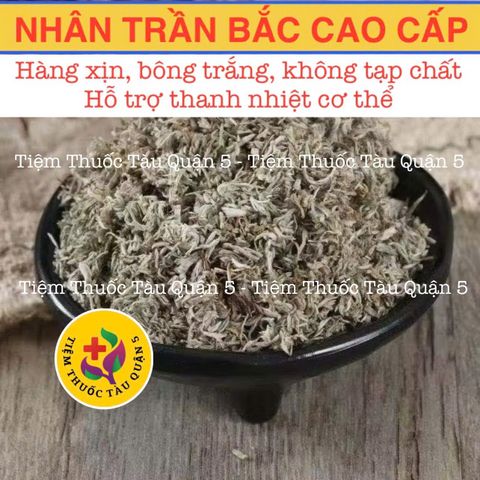 Nhân Trần Bắc Bông Trắng Khô Cao Cấp 100g - Thảo Dược Giải Độc, Mát Gan, Hỗ Trợ Tiêu Hóa và Điều Trị Mất Ngủ