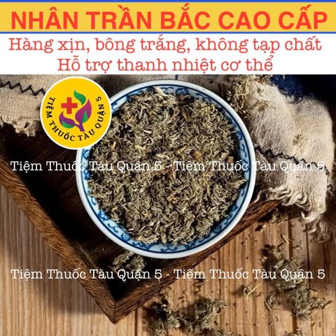 Nhân Trần Bắc Bông Trắng Khô Cao Cấp 100g - Thảo Dược Giải Độc, Mát Gan, Hỗ Trợ Tiêu Hóa và Điều Trị Mất Ngủ