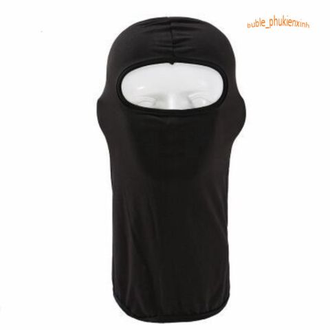 Khăn Trùm Bịt Mặt Ninja Đen - Khẩu Trang Đắp Kín Thời Trang Nam Nữ, Bảo Vệ Khỏi Tia UV, Gió Lạnh và Bụi Bẩn