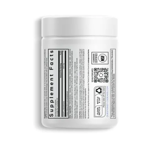 Viên Uống Trắng Da Codeage Liposomal Glutathione 500mg - Hỗ Trợ Chăm Sóc Da, 60 Viên, Xuất Xứ Mỹ