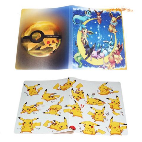 Album Đựng Thẻ Pokemon Cao Cấp 112 Thẻ - Bảo Quản Thẻ Bài Tối Ưu, Thiết Kế Gọn Nhẹ và Chất Liệu Chống Thấm