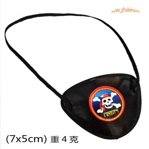 Bịt Mắt Hóa Trang Hải Tặc - Phụ Kiện Cướp Biển Mắt Chột Cho Tiệc Hóa Trang & Halloween, Độc Đáo & Thú Vị