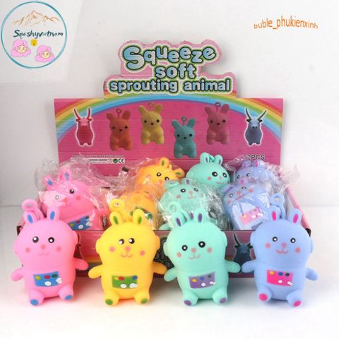 Bé Gấu Mochi Squishy Giảm Stress - Đồ Chơi Mềm Mịn Dễ Thương, Co Dãn Cho Trẻ Em, Quà Tặng Tuyệt Vời