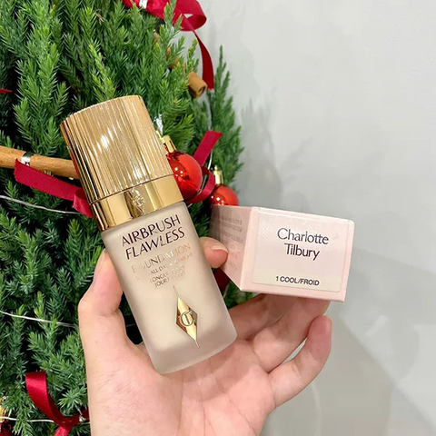 Kem Nền Charlotte Tilbury Airbrush Flawless Foundation Tone 1 Cool/Froid 30ml - Trang Điểm Cao Cấp, Làn Da Hoàn Hảo, Tho
