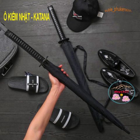 Ô Dù Che Mưa Katana Cán Kiếm Nhật - Ô Bền Bỉ 16 Nan Chắc Chắn, Thiết Kế Độc Đáo, Rèn Luyện Phong Cách Nhật Bản.