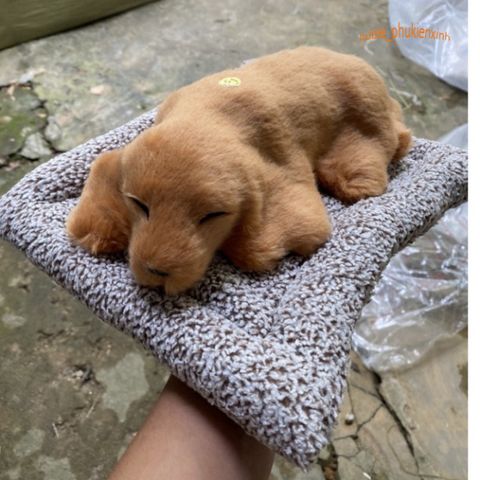 Thú Bông Cún Tai Dài Cộc Nâu Khử Mùi - Đồ Trang Trí Xe Hơi Dễ Thương với Lõi Than Hoạt Tính Hút Ẩm và Khử Mùi