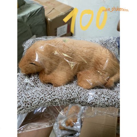Thú Bông Cún Tai Dài Cộc Nâu Khử Mùi - Đồ Trang Trí Xe Hơi Dễ Thương với Lõi Than Hoạt Tính Hút Ẩm và Khử Mùi