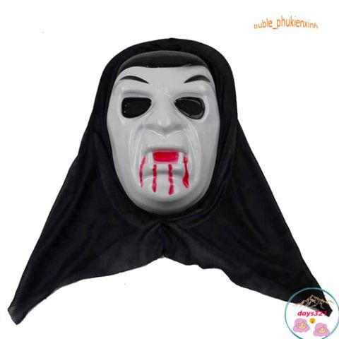 Áo Choàng Ma Cà Rồng Đỏ Đen Kèm Mặt Nạ Cho Halloween - Phụ Kiện Hóa Trang Cosplay Độc Đáo, Tạo Ấn Tượng Mạnh Mẽ