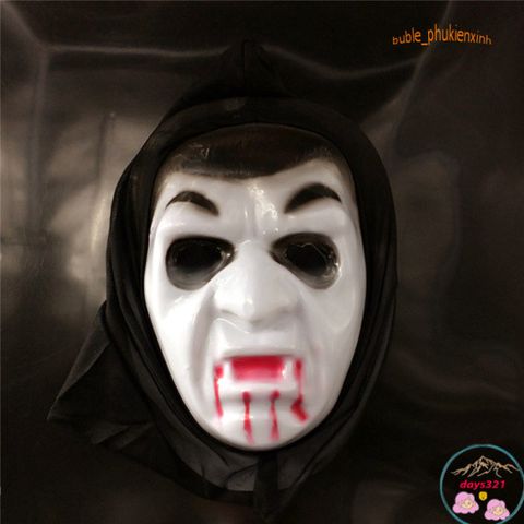 Áo Choàng Ma Cà Rồng Đỏ Đen Kèm Mặt Nạ Cho Halloween - Phụ Kiện Hóa Trang Cosplay Độc Đáo, Tạo Ấn Tượng Mạnh Mẽ