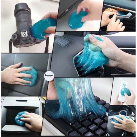 Gel Vệ Sinh Đa Năng Super Clean 80g - Slime Làm Sạch Ô Tô, Bàn Phím, Điện Thoại, Laptop, Ngăn Ngừa Vi Khuẩn