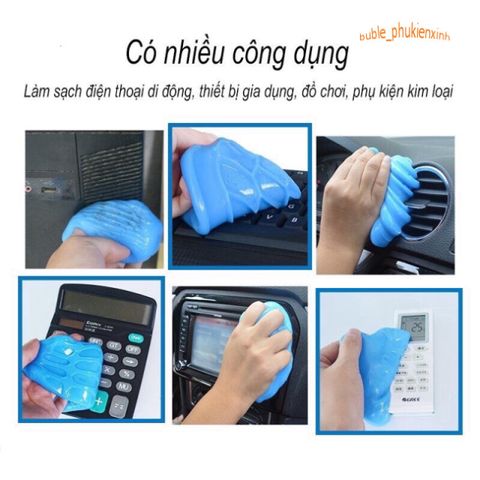 Gel Vệ Sinh Đa Năng Super Clean 80g - Slime Làm Sạch Ô Tô, Bàn Phím, Điện Thoại, Laptop, Ngăn Ngừa Vi Khuẩn
