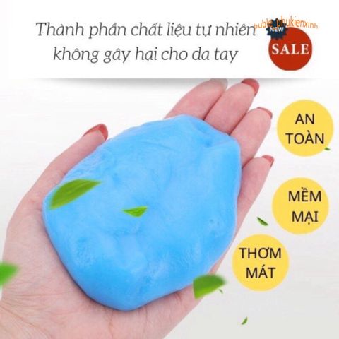 Gel Vệ Sinh Đa Năng Super Clean 80g - Slime Làm Sạch Ô Tô, Bàn Phím, Điện Thoại, Laptop, Ngăn Ngừa Vi Khuẩn