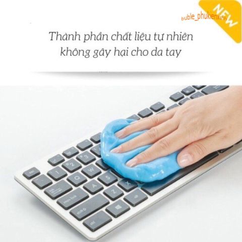 Gel Vệ Sinh Đa Năng Super Clean 80g - Slime Làm Sạch Ô Tô, Bàn Phím, Điện Thoại, Laptop, Ngăn Ngừa Vi Khuẩn