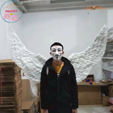 Cánh Thiên Thần Trắng & Cánh Ác Quỷ Đen Cosplay 160x90CM - Phụ Kiện Thời Trang Hóa Trang Độc Đáo cho Halloween và Tiệc Tùng