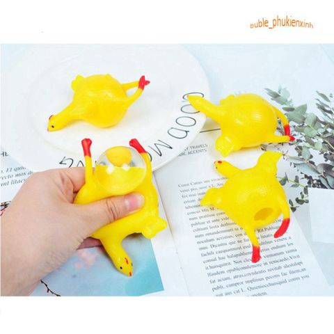 Móc Khóa Gà Silicon Đáng Yêu - Móc Chìa Khóa Gà Đẻ Trứng Ngộ Nghĩnh, Phụ Kiện Thời Trang Dễ Thương, Quà Tặng Hài Hước