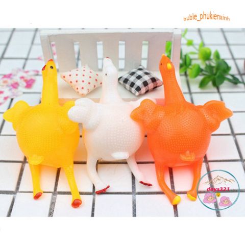 Móc Khóa Gà Silicon Đáng Yêu - Móc Chìa Khóa Gà Đẻ Trứng Ngộ Nghĩnh, Phụ Kiện Thời Trang Dễ Thương, Quà Tặng Hài Hước