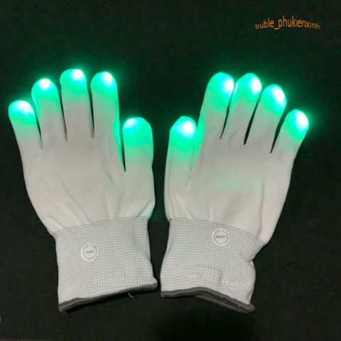 Găng Tay LED Phát Sáng 7 Màu - Phụ Kiện Thời Trang Lễ Hội Cosplay, Tiệc Tùng, Đêm Nhạc Rực Rỡ và Ấn Tượng