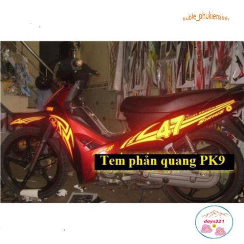 Bộ Tem Decal Dán Vành Phản Quang Xe Máy - Chống Thấm Nước, Thiết Kế Đẹp, Giá Rẻ - Tăng Cường Phong Cách Cho Xế Yêu