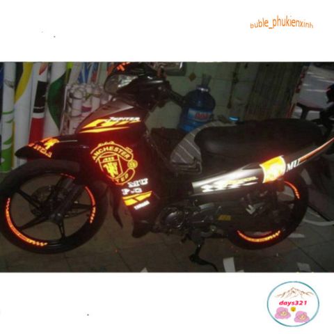 Bộ Tem Decal Dán Vành Phản Quang Xe Máy - Chống Thấm Nước, Thiết Kế Đẹp, Giá Rẻ - Tăng Cường Phong Cách Cho Xế Yêu