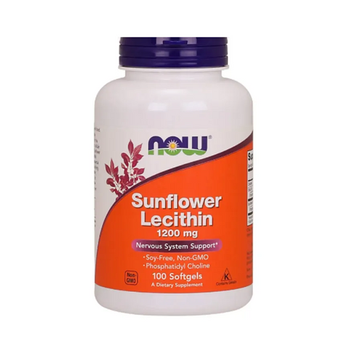 Viên uống chống tắc tia sữa Now Sunflower Lecithin 1200mg - Hỗ trợ mẹ sau sinh, ngăn ngừa tắc nghẽn sữa, 100 viên