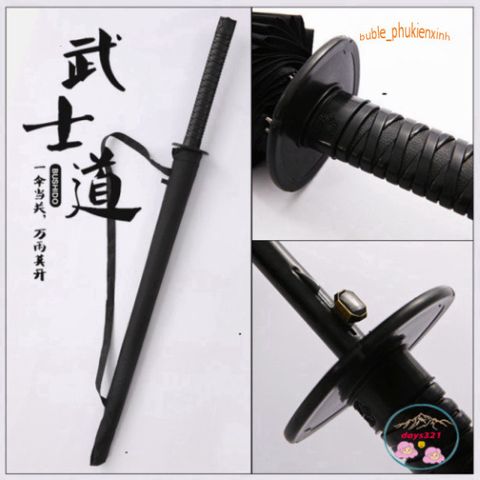 Ô Dù Katana Giả Kiếm Nhật Đen 16 Nan - Ô Chống Nắng Mưa Siêu Bền, Phụ Kiện Thời Trang Độc Đáo cho Fan Anime và Samurai