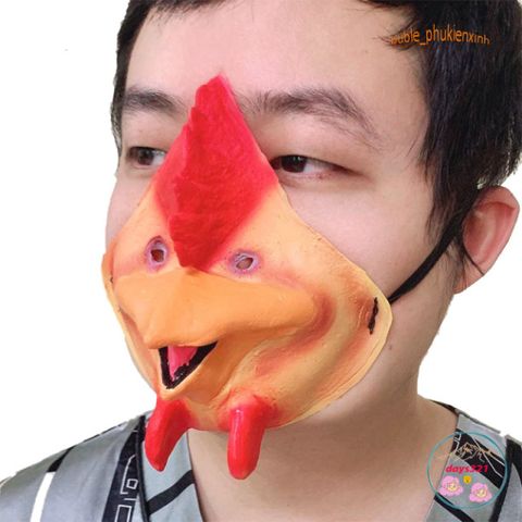 Khẩu Trang Nửa Mặt Họa Tiết 3D Hài Hước - Mặt Nạ Troll Độc Đáo, Phụ Kiện Thời Trang Cho Cả Nam Nữ, Bảo Vệ Bụi Bẩn, Dễ Dàng Tái Sử Dụng