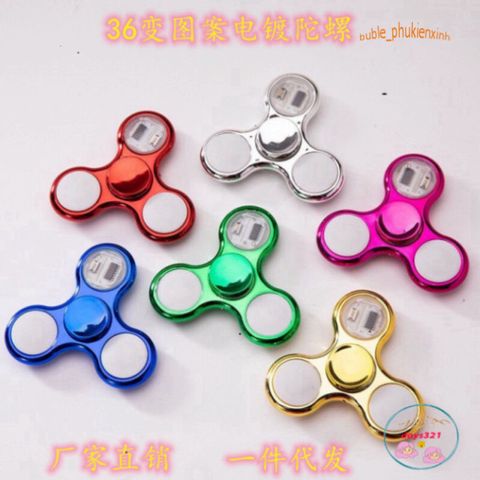 Con Quay Đồ Chơi Spinner Phát Sáng LED - Giảm Stress với 20 Kiểu Mặt Rực Rỡ, Đồ Chơi Thú Vị cho Trẻ Em và Người Lớn