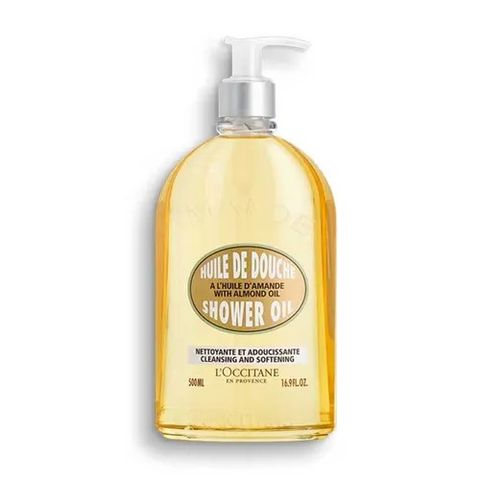 Dầu Tắm Hạnh Nhân L'Occitane Almond Shower Oil 500ml - Sữa Tắm Cao Cấp Giúp Làm Mềm Da, Cung Cấp Độ Ẩm, 360° Thư Giãn