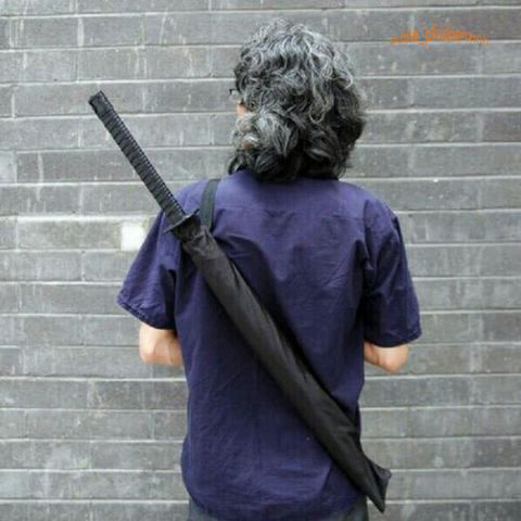 Ô Dù Katana Cán Giả Kiếm Nhật - Thiết Kế Độc Đáo, 16 Nan Bền Chắc, Phụ Kiện Thời Trang Kiểu Dáng Cá Tính