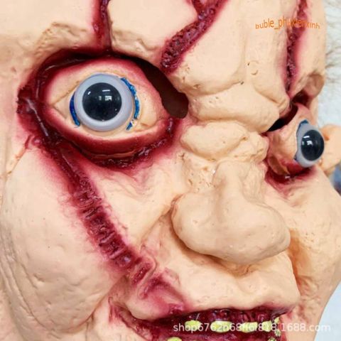 Mặt Nạ Hóa Trang Sẹo Halloween - Latex Thực Tế 3D Dành Cho Lễ Hội, Quay Video TikTok, Trung Thu