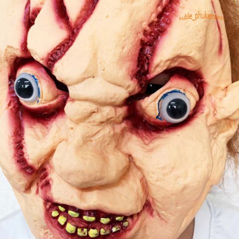 Mặt Nạ Hóa Trang Sẹo Halloween - Latex Thực Tế 3D Dành Cho Lễ Hội, Quay Video TikTok, Trung Thu