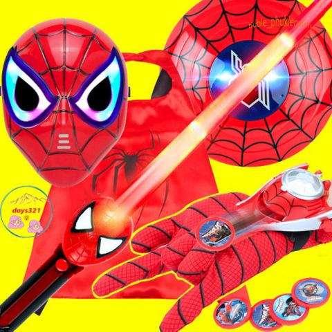 Bộ Trang Phục Siêu Nhân Bé Trai - Áo Choàng Nhện 3D Hóa Trang Halloween Thú Vị, Quà Tặng Sinh Nhật Độc Đáo