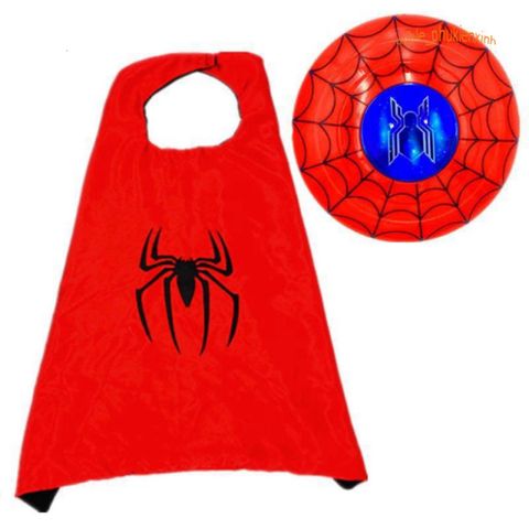 Bộ Đồ Hóa Trang Người Nhện Cho Bé Trai - Áo Choàng Siêu Anh Hùng Halloween - Quà Tặng Sinh Nhật Độc Đáo
