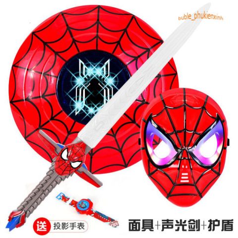 Bộ Đồ Hóa Trang Người Nhện Cho Bé Trai - Áo Choàng Siêu Anh Hùng Halloween - Quà Tặng Sinh Nhật Độc Đáo
