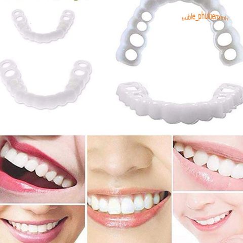 Hàm Răng Giả Silicone Cao Cấp - Nụ Cười Trắng Sáng, Đều Màu Cho Nam Nữ - Giải Pháp Thẩm Mỹ Tiện Lợi