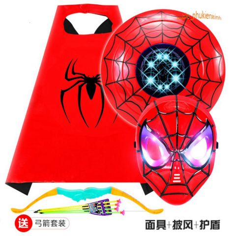 Bộ Trang Phục Siêu Nhân Nhện Cho Bé - Dài Tay Chất Thun Co Giãn, Thoải Mái - Hoá Trang Halloween Hoàn Hảo